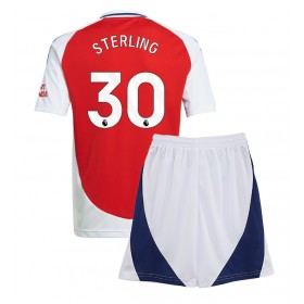 Arsenal Raheem Sterling #30 Hjemme skjorte til barn 2024-25 Kortermet (+ korte bukser)